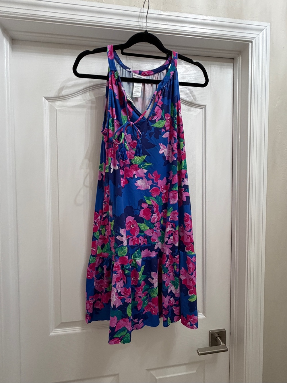 Tommy Bahama Blue Floral Sleeveless Summer Dress